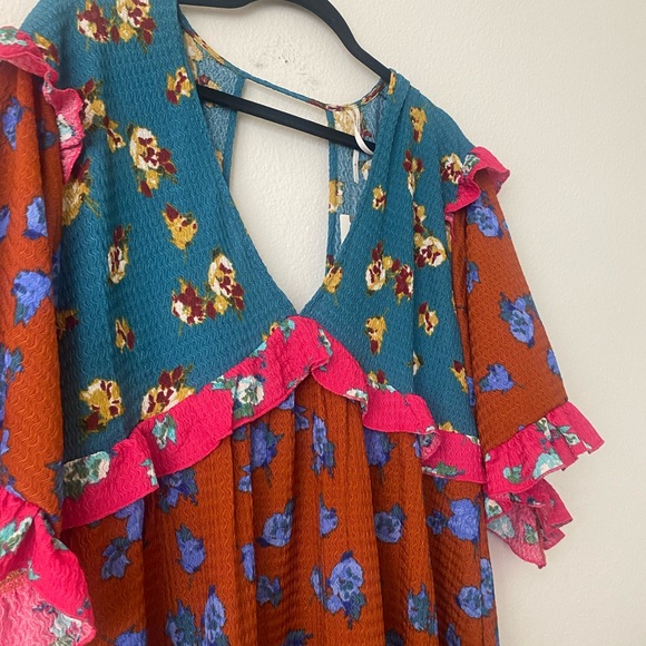 NWT Anthropologie Floral Multicolored Dress - Picture 4 of 9